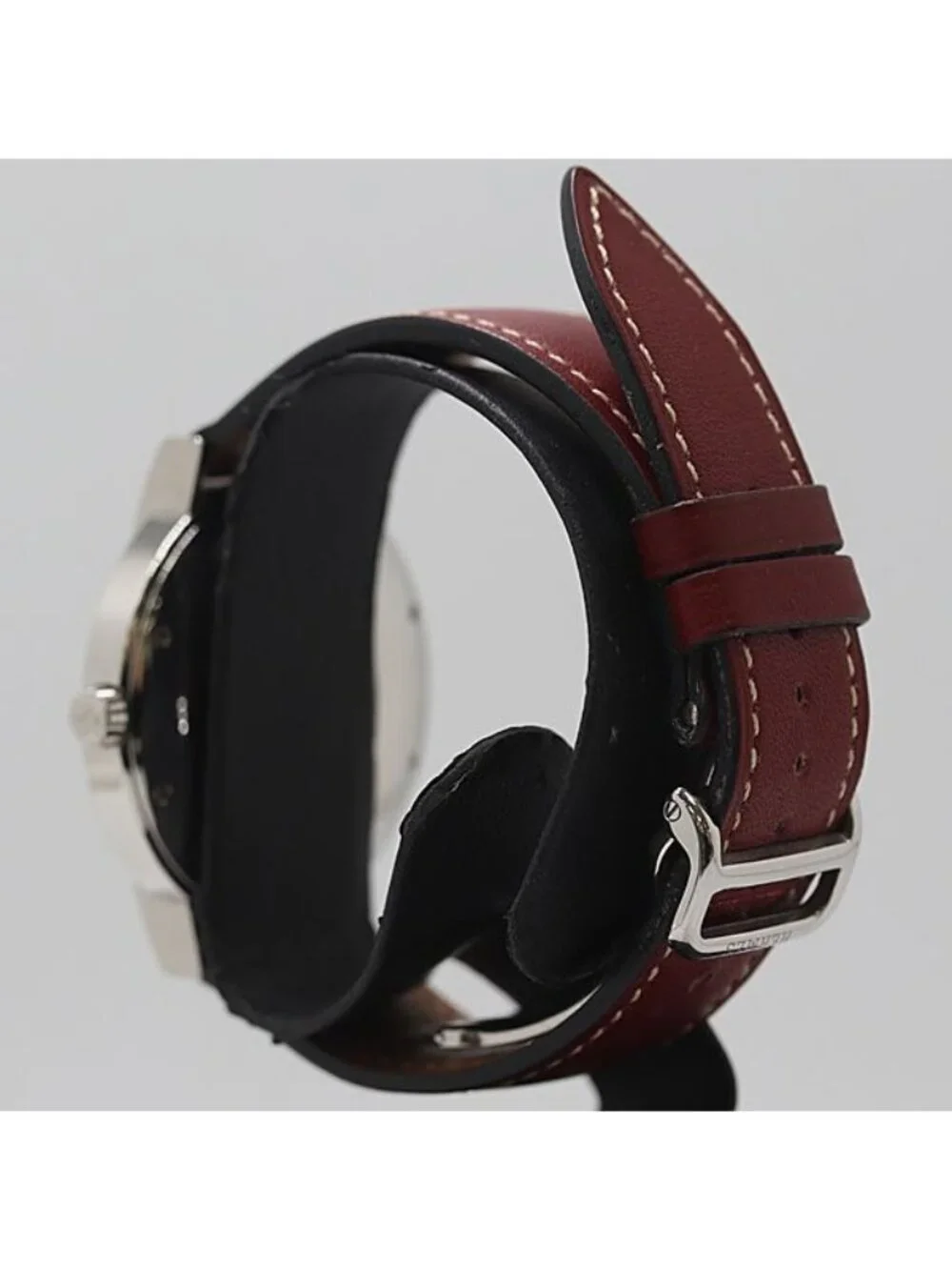 Hermes Nomade Hour Auto Quartz Date Silver Dial Watch